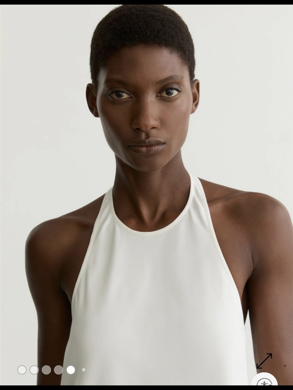 Reiss White Asymmetric Draped Halterneck 4 $195 - Picture 5 of 7